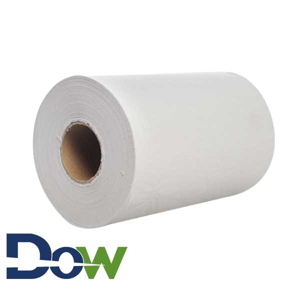 8 x 350' White Hardwound Paper Towel Roll - 12/Case