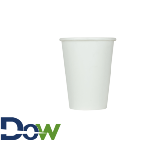 10oz White Poly Paper Hot Cup - 1000/Case