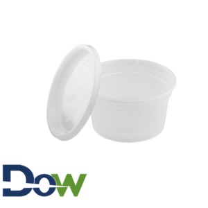 HD 12oz Microwavable Translucent Plastic Deli Container and Lid - 240/Case