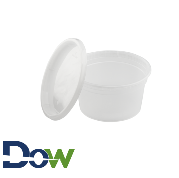 16 oz Heavy Duty Deli Cup & Lid Combo (240/Case)