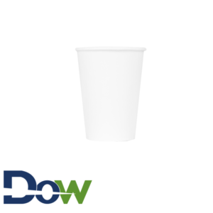 12oz White Poly Paper Hot Cup - 1000/Case