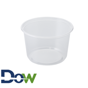12oz PP Microwavable Clear Round Deli Container - 500/Case