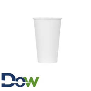 16oz White Poly Paper Hot Cup - 1000/Case