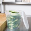 HD 24oz Microwavable Translucent Plastic Deli Container and Lid - 240/Case - Image 2