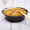32oz Black Round Microwavable HD Container with Lid - 150/Case - Image 2