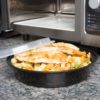 48oz Black Round Microwavable HD Container with Lid - 150/Case - Image 2
