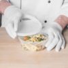 HD 8oz Microwavable Translucent Plastic Deli Container and Lid - 240/Case - Image 2