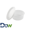 HD 8oz Microwavable Translucent Plastic Deli Container and Lid - 240/Case