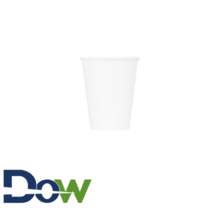 8oz White Poly Paper Hot Cup - 1000/Case