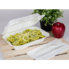 6" x 9" Biodegradable / Bagasse 1-Compartment Take-out Container - 200/Case - Image 2
