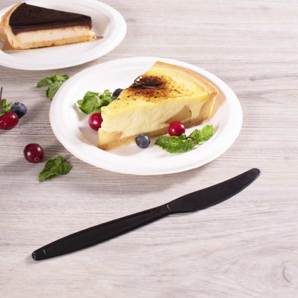 Black Heavy Weight PP Plastic Knife - 1000/Case - Image 3
