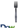 Black Heavy Weight PP Plastic Forks - 1000/Case