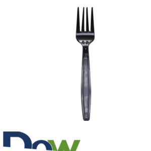 Black Heavy Weight PP Plastic Forks - 1000/Case