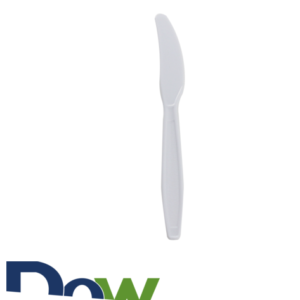 White Heavy Weight PP Plastic Knife - 1000/Case