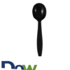 Black Heavy Weight PP Plastic Soup Spoon - 1000/Case