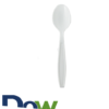 White Heavy Weight PP Plastic Tea Spoon - 1000/Case