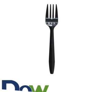 Black Medium Weight PP Plastic Forks - 1000/Case