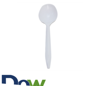 White Medium Weight PP Plastic Soup Spoon - 1000/Case