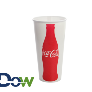 44oz Coke Poly Paper Cold Cup (Coca Cola Print) - 500/Case