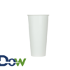 22oz Poly Paper Cold Cup (White) - 1000/Case