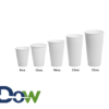 22oz Poly Paper Cold Cup (White) - 1000/Case - Image 2