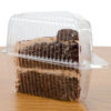 5½ x 4½ x 4¼ Clear Wedge Single-Slice Pie Container With High Dome Lid - 300/Case - Image 2