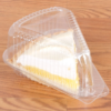5½ x 4½ x 3½ Clear Wedge Single-Slice Pie Container With Dome Lid - 300/Case - Image 2