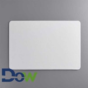 26" x 18" White Full Sheet Cake Pad, Double-Wall - 50/Case