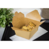 #1 Kraft Microwavable Folded Pak Paper Container - 450/Case - Image 3