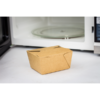 #1 Kraft Microwavable Folded Pak Paper Container - 450/Case - Image 4