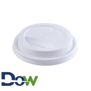 10-24oz White Sipper Dome Lid For Paper Hot Cup - 1000/Case