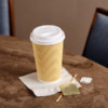 10-24oz White Sipper Dome Lid For Paper Hot Cup - 1000/Case - Image 3