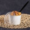 8oz White Gourmet Double Poly Paper Soup/Food Container- 1000/Case - Image 2