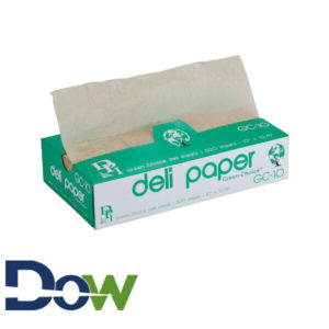 10" x 10¾" Interfolded Brown Wax Deli Wrap Paper - 500/Box