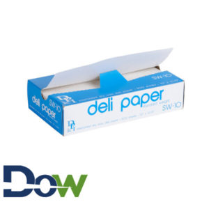 10" x 10¾" Interfolded White Wax Deli Wrap Paper - 500/Box