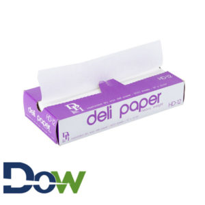 12" x 10¾" HD Interfolded White Wax Deli Wrap Paper - 500/Box