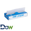 12" x 10¾" Interfolded White Wax Deli Wrap Paper - 500/Box