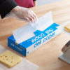 12" x 10¾" Interfolded White Wax Deli Wrap Paper - 500/Box - Image 2