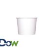 8oz White Gourmet Double Poly Paper Soup/Food Container- 1000/Case