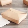 #2 Kraft Microwavable Folded Pak Paper Container - 200/Case - Image 2