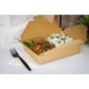 #2 Kraft Microwavable Folded Pak Paper Container - 200/Case - Image 3