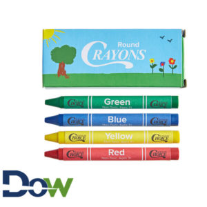 4 Colors Kids Restaurant Crayons in Print Box - 100/Pack