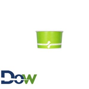 20oz Green Paper Frozen Yogurt / Food Cup - 600/Case