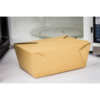 #4 Kraft Microwavable Folded Pak Paper Container - 160/Case - Image 3