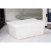 #4 White Microwavable Folded Pak Paper Container - 160/Case - Image 2