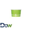 4oz Green Paper Frozen Yogurt / Food Cup - 1000/Case