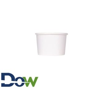 4oz White Paper Frozen Yogurt / Food Cup - 1000/Case
