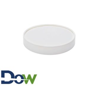 6-16oz White Paper Soup / Hot Food Cup Vented Lid - 1000/Case