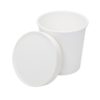 6-16oz White Paper Soup / Hot Food Cup Vented Lid - 1000/Case - Image 3