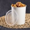 12oz PP Plastic Food Container Flat Lids- 1000/ Case - Image 2